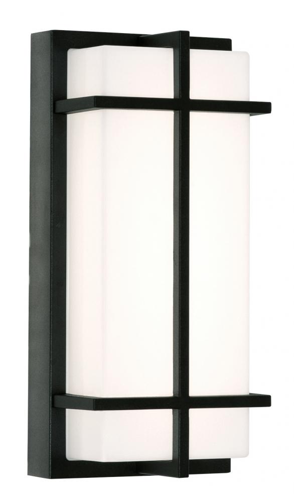 August 12'' Outdoor LED Sconce 26W,BK,Photo.