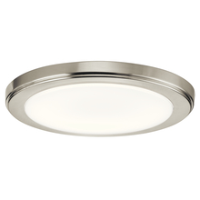 Kichler 44246NILED30 - Zeo 3000K LED 10" Round Flush Mount Brushed Nickel