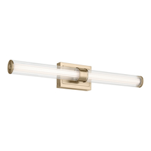 Kichler 55197CPZLED - Laurene 31" Linear Bath Bar Large LED with Clear Fluted Glass in Champagne Bronze