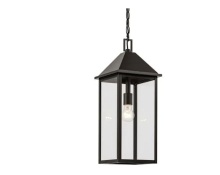 Kichler 59160OZ - Prin 22 Inch 1 Light Outdoor Pendant with Clear Glass in Olde Bronze