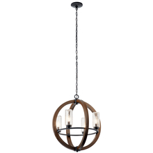 Kichler 49791AUB - Grand Bank™ 20&#34; 4 Light Chandelier Auburn Stained™