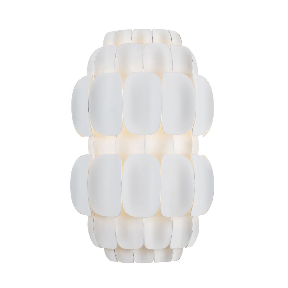 Swoon 2-Lt Sconce - Matte White