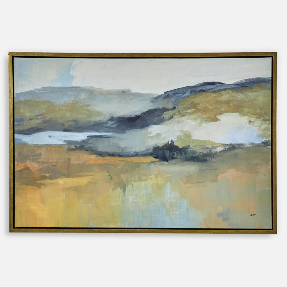 Uttermost Folded Hills Framed Canvas