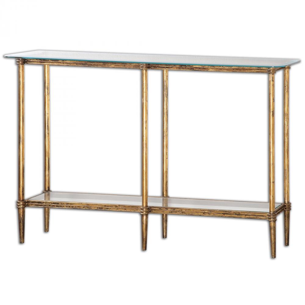 Elenio Glass Console Table