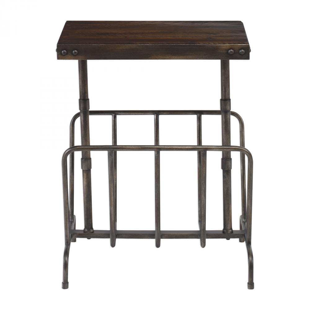 Sonora Industrial Magazine Accent Table