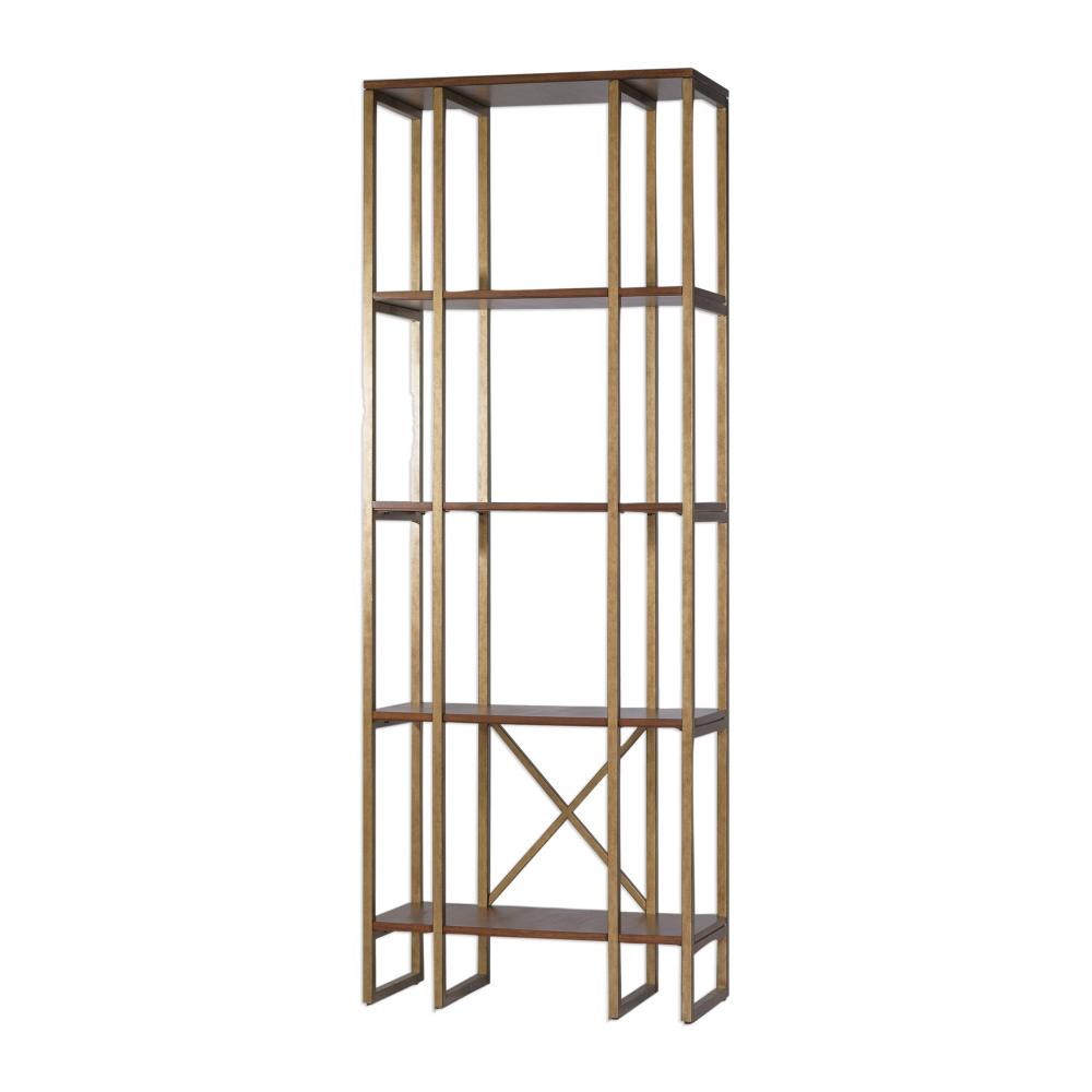 Karishma Antique Gold Etagere