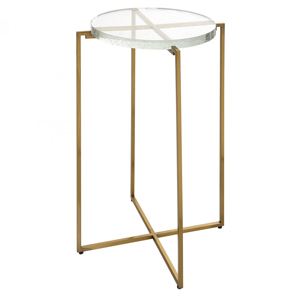 Star-crossed Glass Accent Table