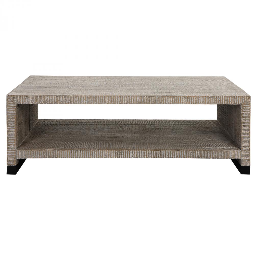 Bosk White Washed Coffee Table