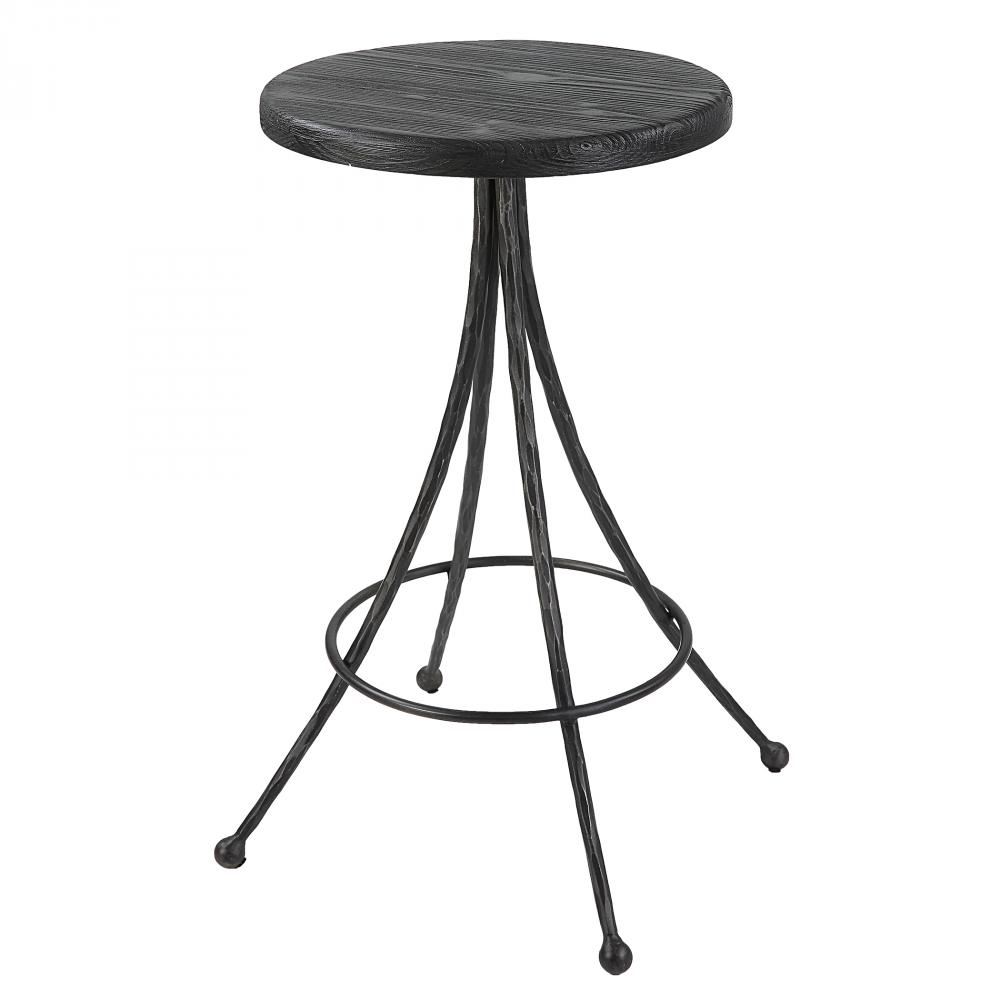 Sona Black Counter Stool