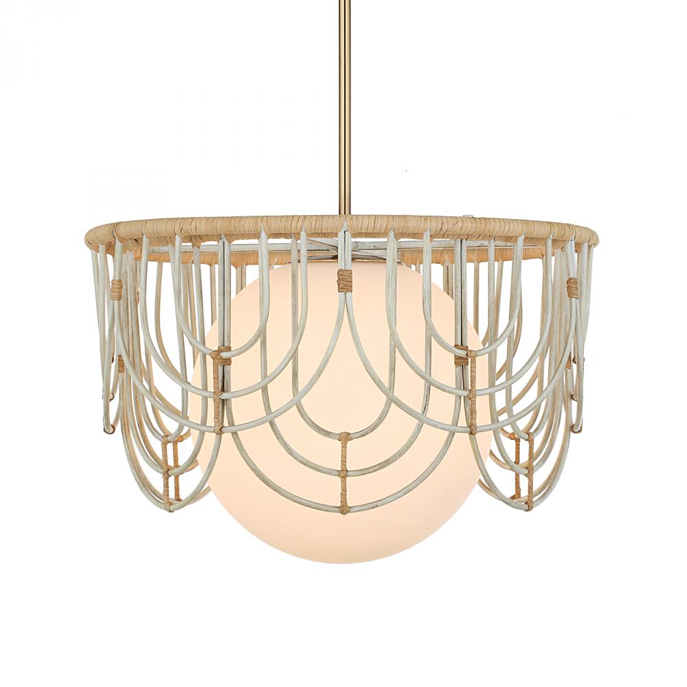 Uttermost Arches 1 Light Rattan Pendant