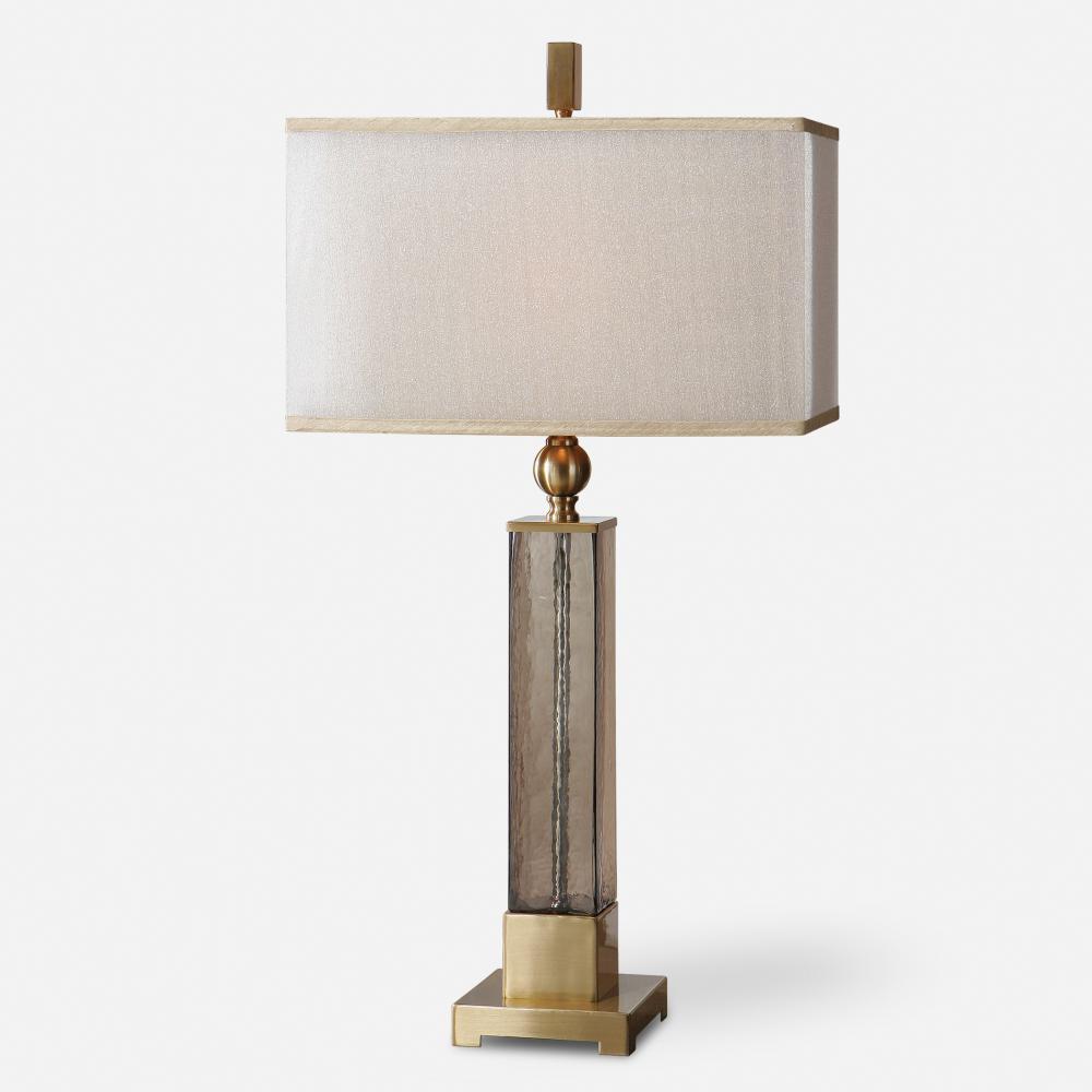 Uttermost Caecilia Amber Glass Table Lamp