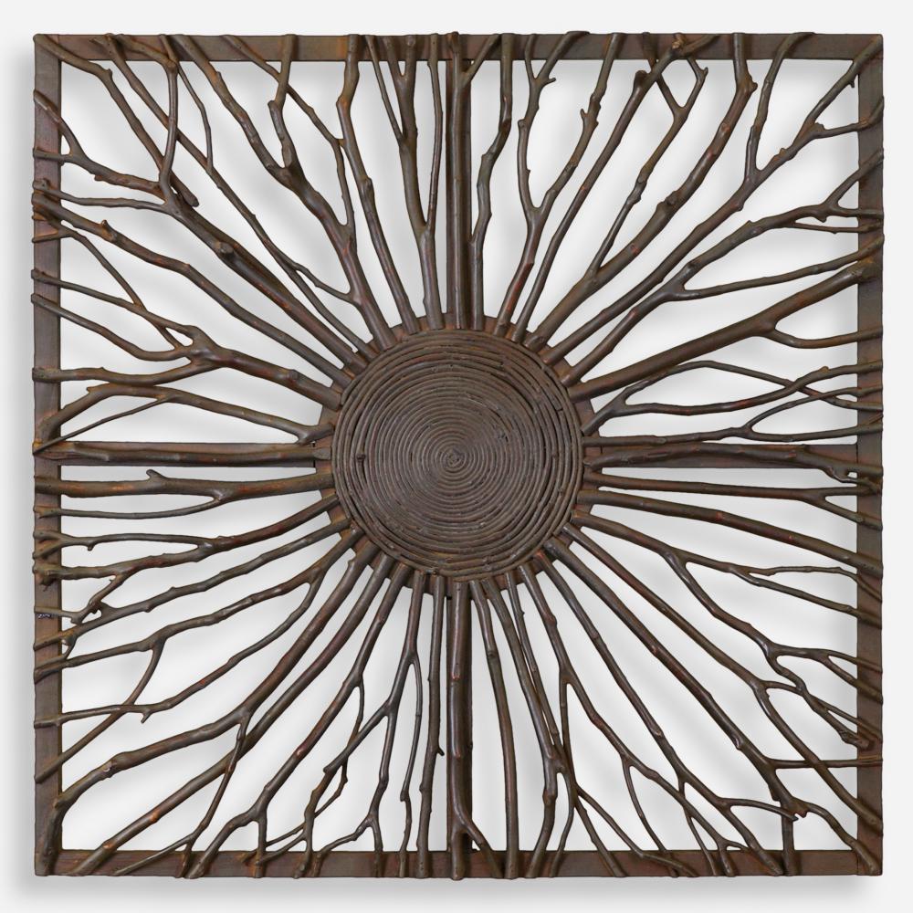 Uttermost Josiah Square Wooden Wall Art