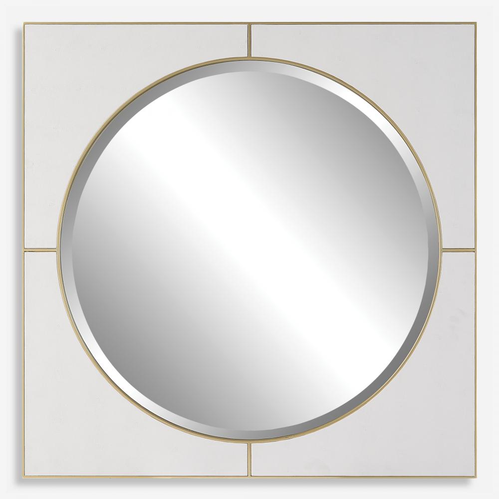 Uttermost Cyprus Square Mirror, White