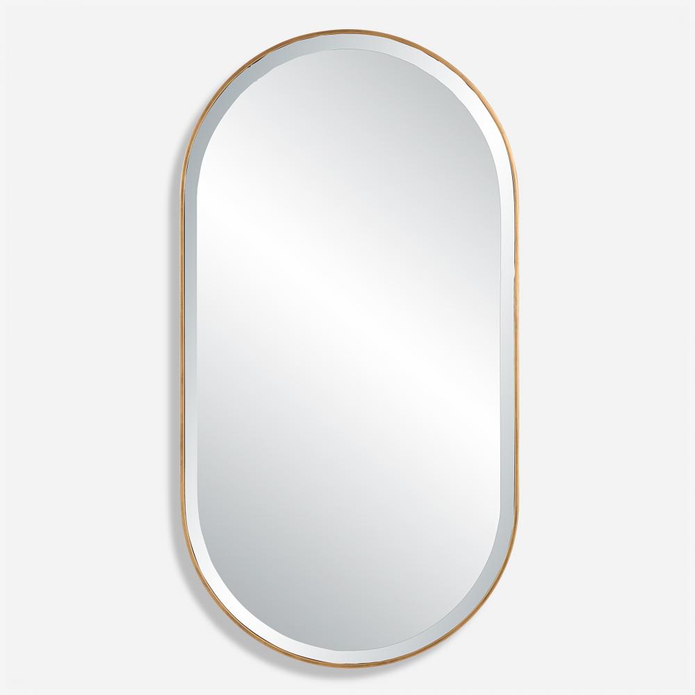 Uttermost Lago Oval Mirror, Gold