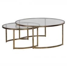 Uttermost 24747 - Uttermost Rhea Nesting Coffee Tables, Gold, S/2