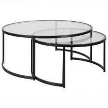 Uttermost 25190 - Uttermost Rhea Nesting Coffee Tables, Black, S/2