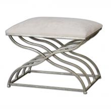 Uttermost 23091 - Shea Satin Nickel Small Bench