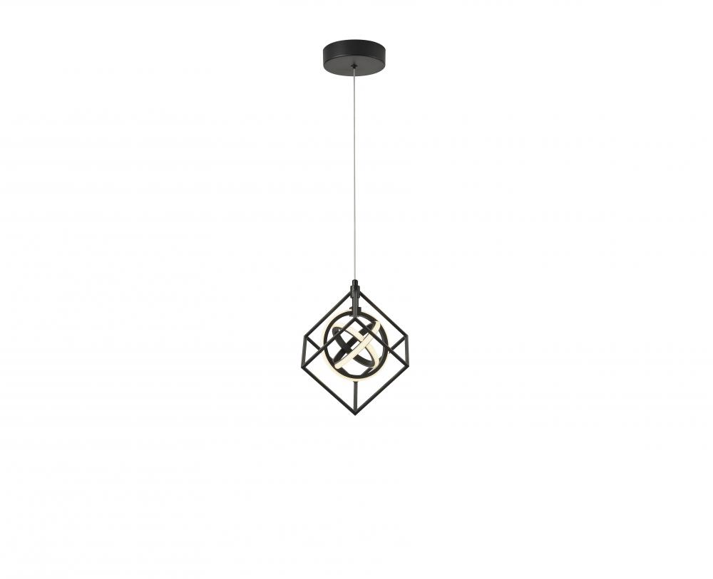 Tulip Collection Integrated LED Pendant, Matte Black