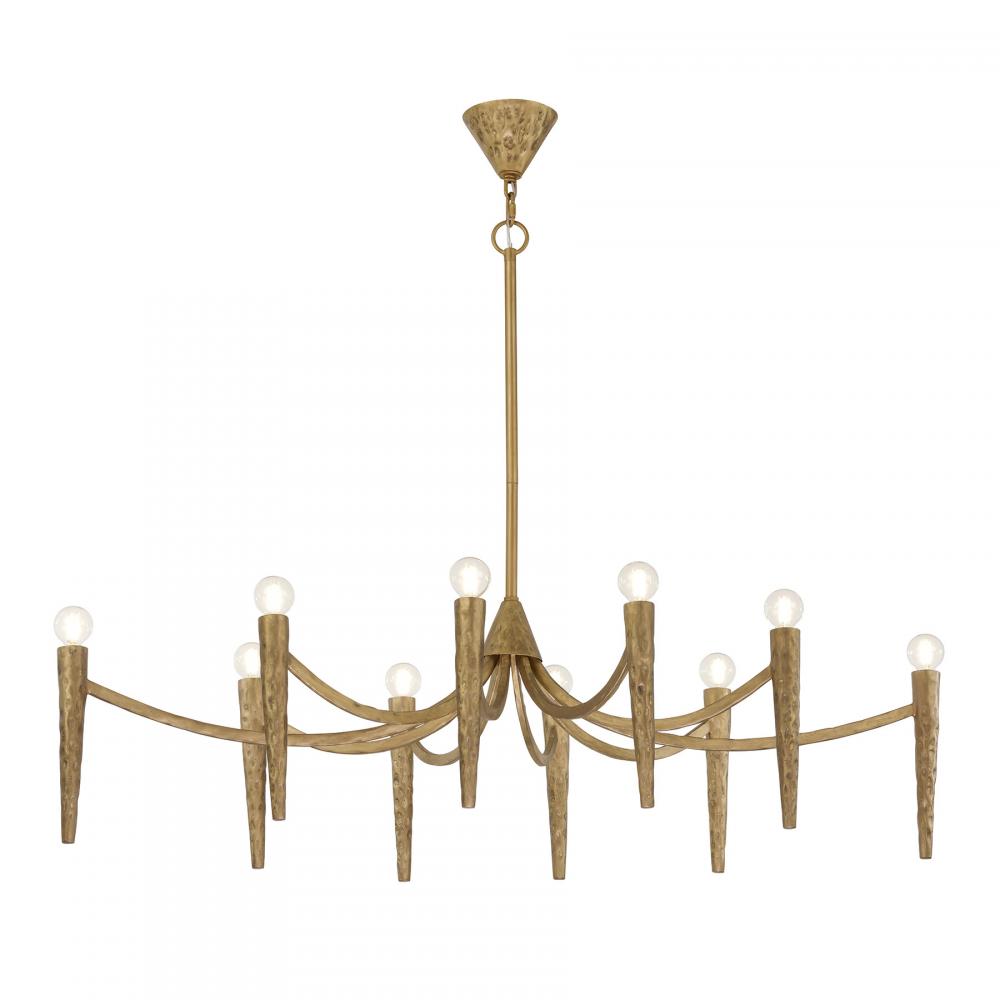 Belleza 10-Light Linear Chandelier in Spumante by Breegan Jane