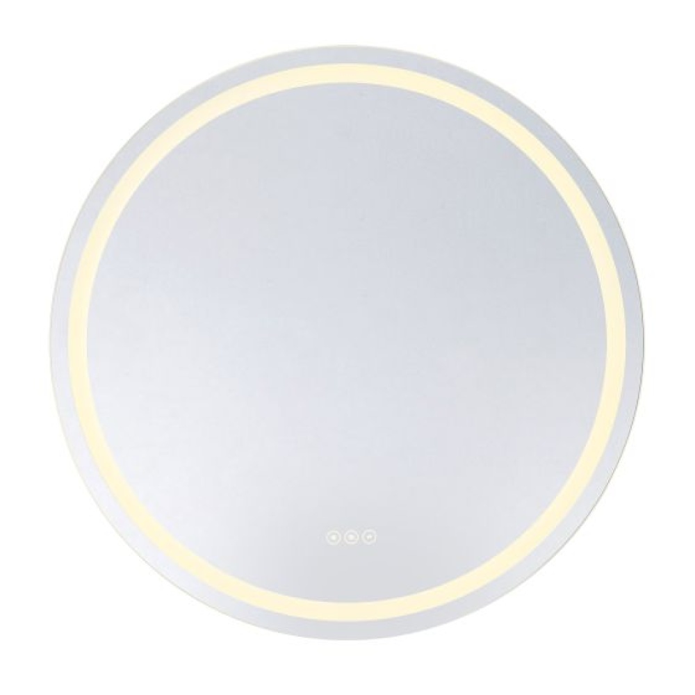 Beckett LED Round Frontlit and Backlit Mirror