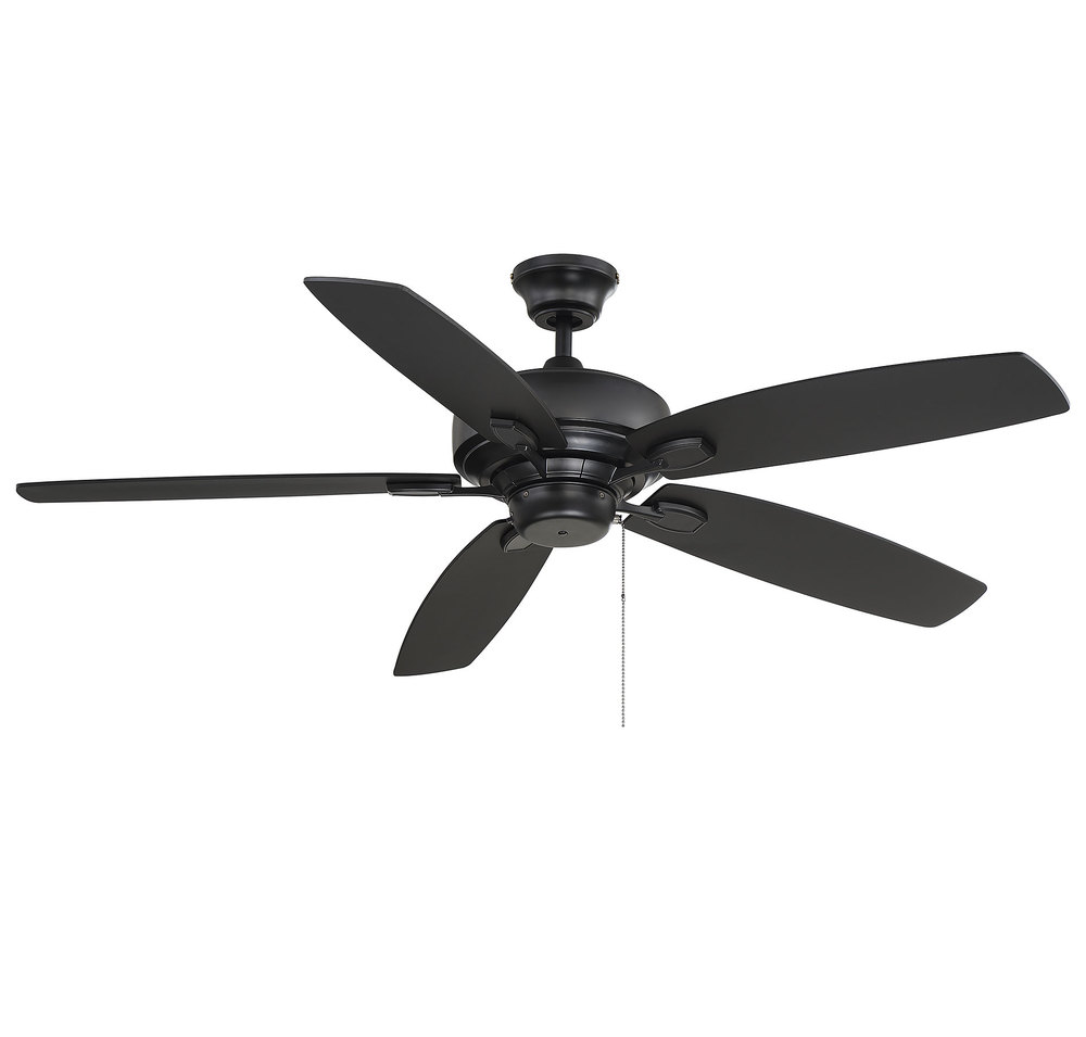 Wind Star 52" Ceiling Fan in Matte Black