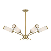 Savoy House 1-3198-6-322 - Denison 6-Light Chandelier in Warm Brass by Dann Foley