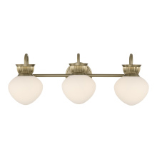 Savoy House 8-1028-3-127 - Melbourne 3-Light Bathroom Vanity Light in Noble Brass