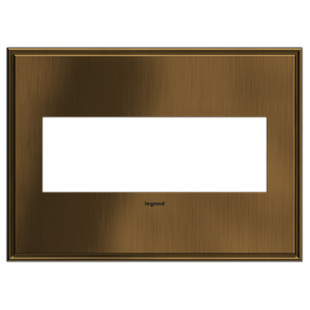 adorne® Coffee Three-Gang Screwless Wall Plate