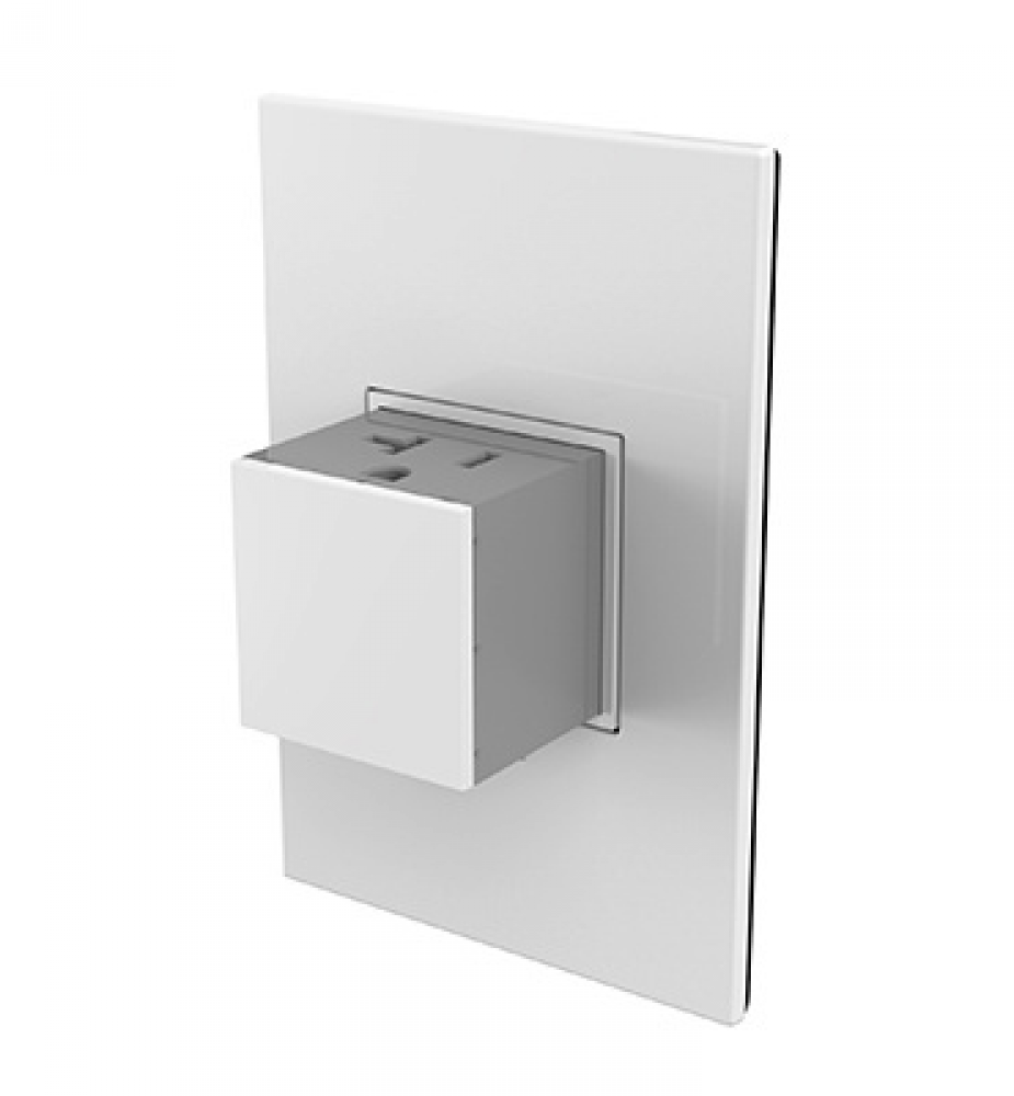 adorne® 20A One-Gang Pop-Out Outlet, White