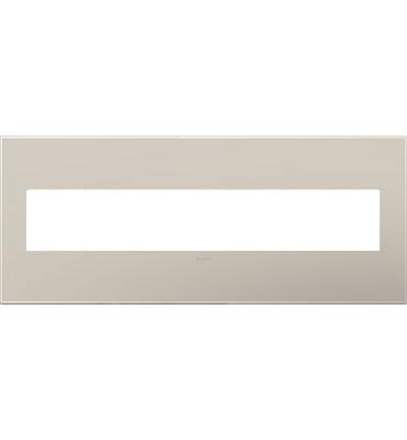 Adorne® Greige Six-Gang Screwless Wall Plate