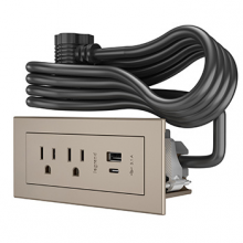 Legrand RDZCNI - RADIANT FPC USB A/C, 6FT, NI 2 TR OL, 2 USB CHARGING PORTS