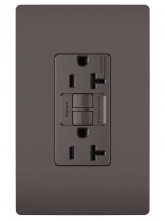 Legrand 2097TRNA - radiant? Spec Grade 20A Tamper Resistant Self Test GFCI Receptacle, NAFTA Compliant, Brown