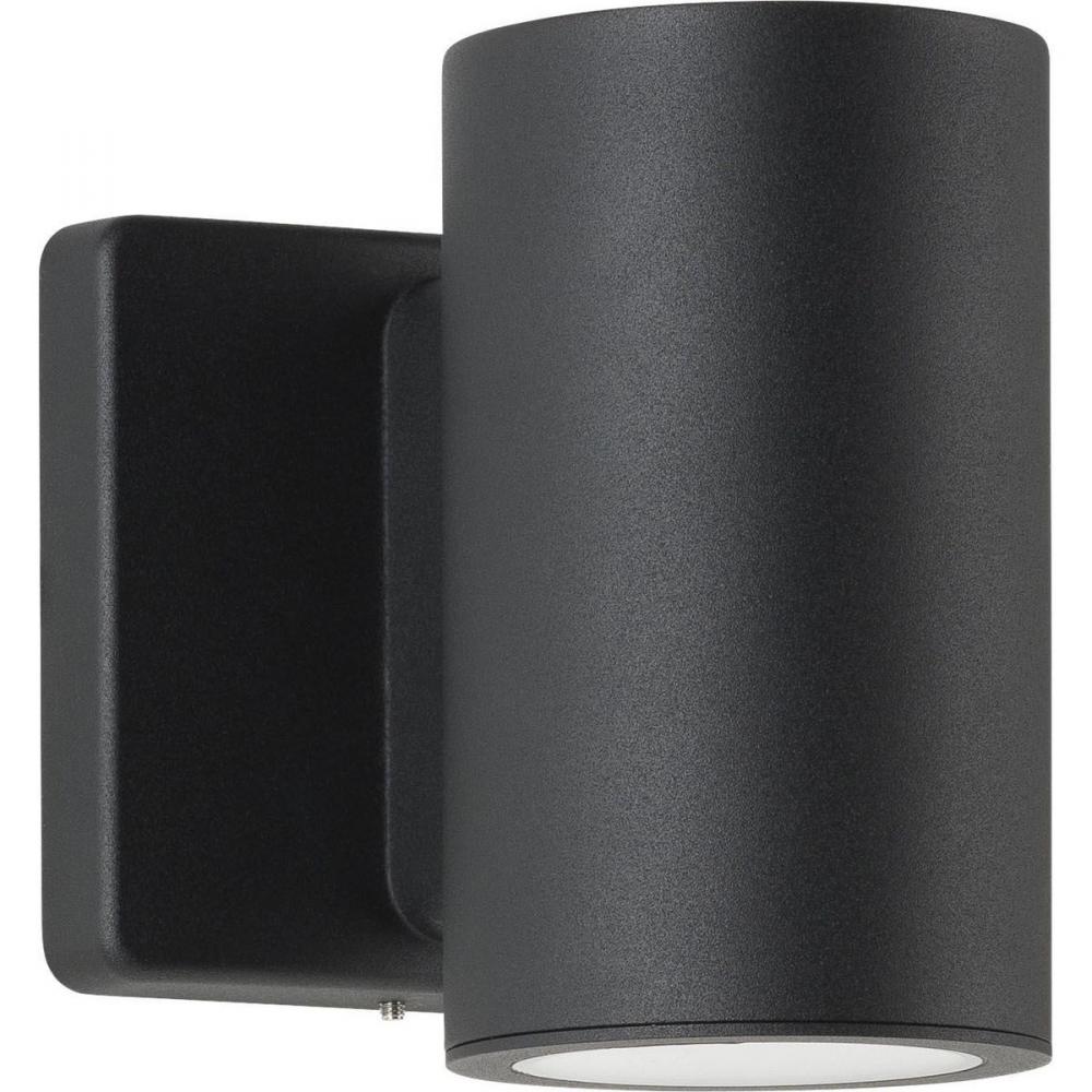 Cylinders Collection 3" Black LED Modern Outdoor Small Wall Lantern Light