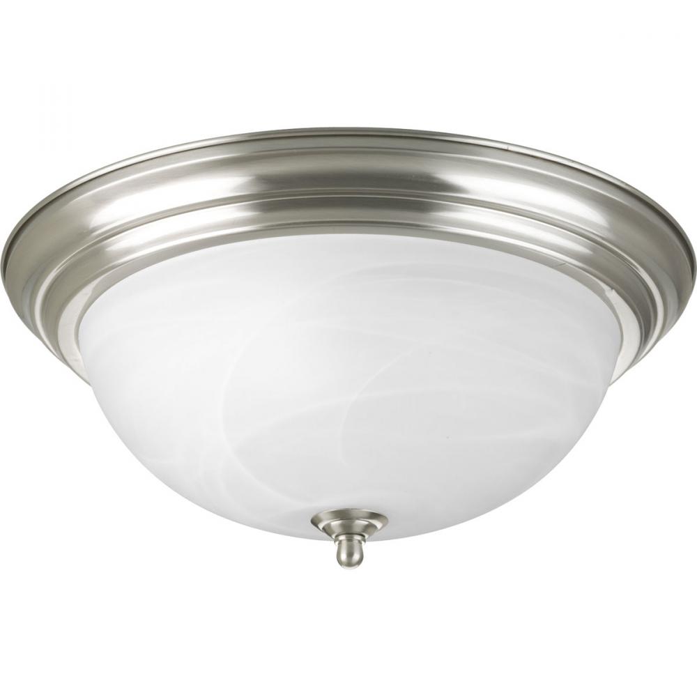 Three-Light Dome Glass 15-1/4" Close-to-Ceiling