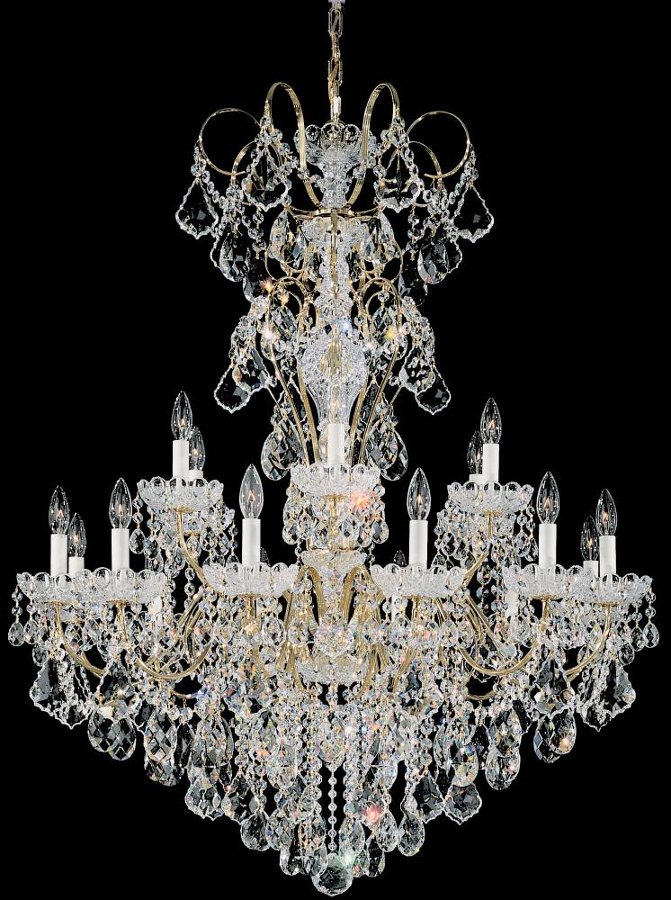 New Orleans 18 Light 120V Chandelier in Aurelia with Clear Radiance Crystal