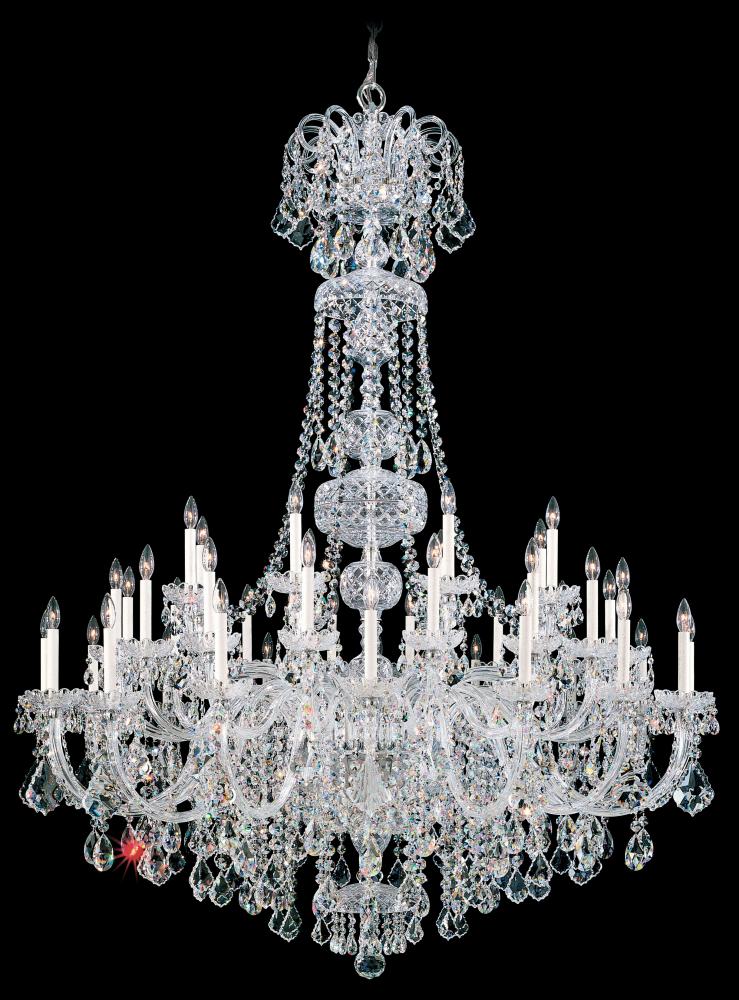 Olde World 45 Light 120V Chandelier in Aurelia with Radiance Crystal