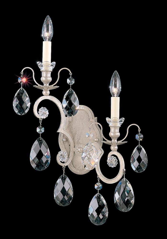 Renaissance 2 Light 120V Wall Sconce in Heirloom Gold with Crystals from Swarovski®