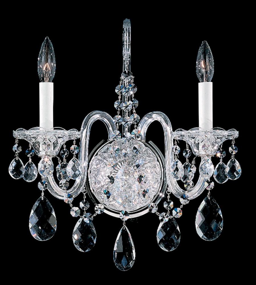 Sterling 2 Light 120V Wall Sconce in Aurelia with Clear Radiance Crystal