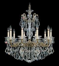 Schonbek 1870 5074-26R - La Scala 10 Light 120V Chandelier in French Gold with Radiance Crystal