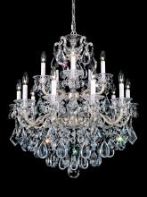 Schonbek 1870 5075-48R - La Scala 15 Light 120V Chandelier in Antique Silver with Radiance Crystal