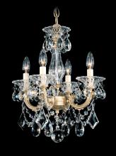 Schonbek 1870 5344-22R - La Scala 4 Light 120V Chandelier in Heirloom Gold with Radiance Crystal