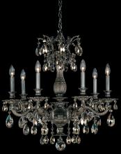 Schonbek 1870 5677-22R - Milano 7 Light 120V Chandelier in Heirloom Gold with Radiance Crystal