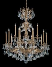 Schonbek 1870 5686-22R - Milano 15 Light 120V Chandelier in Heirloom Gold with Radiance Crystal