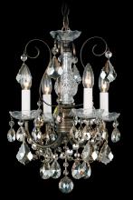 Schonbek 1870 3648-211H - New Orleans 4 Light 120V Chandelier in Aurelia with Clear Heritage Handcut Crystal