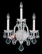 Schonbek 1870 6808-211R - Olde World 3 Light 120V Wall Sconce in Aurelia with Clear Radiance Crystal