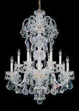 Schonbek 1870 6813-211R - Olde World 12 Light 120V Chandelier in Aurelia with Clear Radiance Crystal