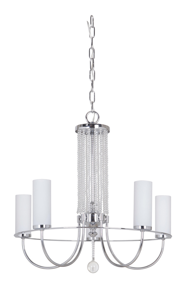 Cascade 5 Light Chandelier in Chrome