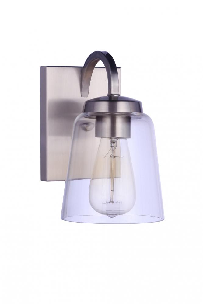 Elsa 1 Light Wall Sconce in Brushed Polished Nickel