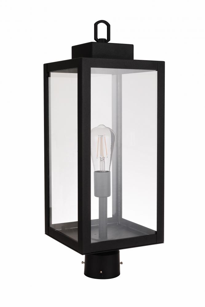 Marin  1 Light Outdoor Post Mount in Textured Black