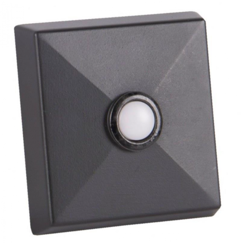 Surface Mount LED Lighted Push Button in Black